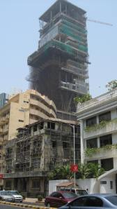 The tower rises above Peddar Road April 2009