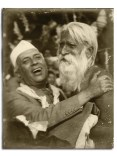 Nehru and a visitor at his Delhi home, Teen Murti House