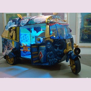 Autorickshaw installationby Rajarshi Smart