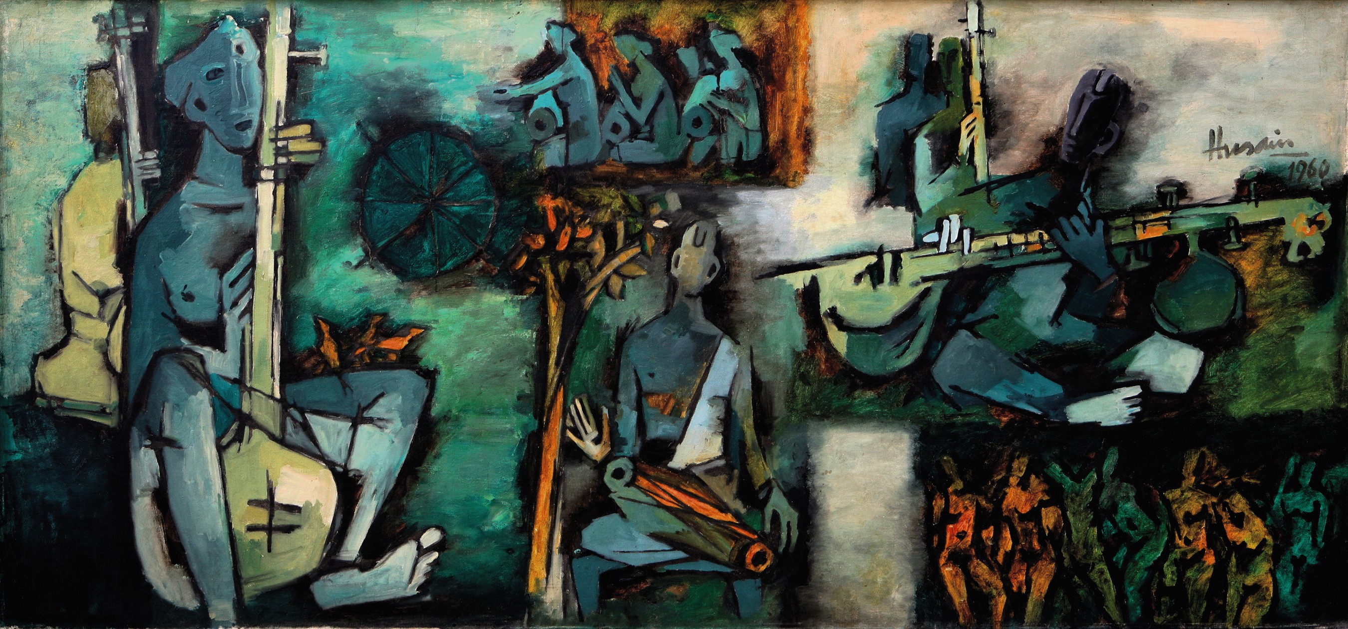 2nd MFHusain 35x75in sold Christies £330,000 hammer 7814 lot 63 2nd MFHusain 35x75in sold Christies £330,000 hammer 7814 lot 63