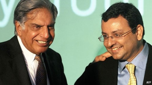 Ratan Tata and his successor, Cyrus Mistry