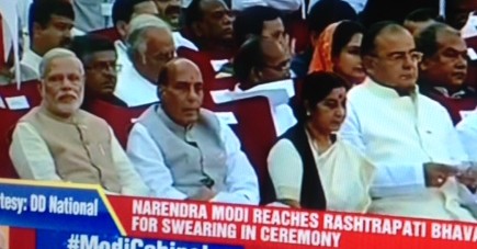 Narendra Modi, Rajnath Singh, Sushma Swaraj, Arun Jaitley 