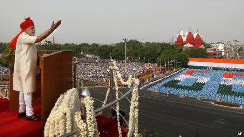 MODI RED FORT - BBC
