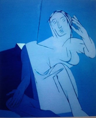 Tyeb BluePainting Sotheby's London Oct '14