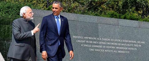 Obama Modi MLK