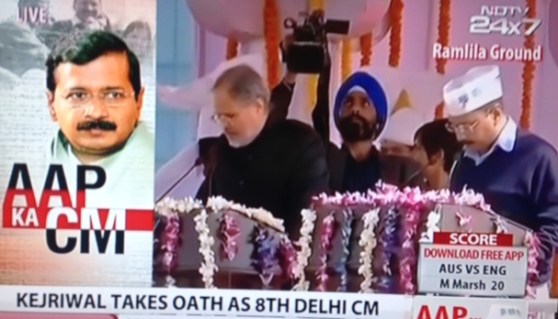 Kejriwal swearing in
