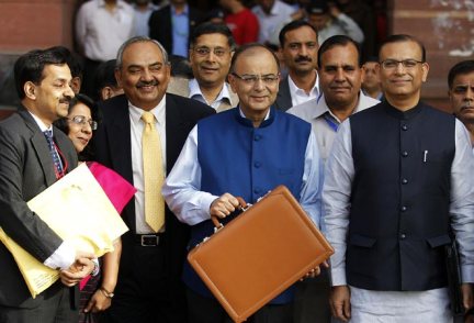 Arun Jaitley and his finance ministry team