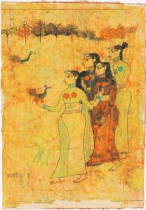 Gaitonde watercolour and ink