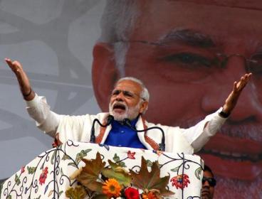 Narendra Modi in Kashmir recently