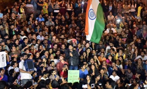JNUSU President Kanhaiya Kumar at JNU