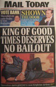 Opposition in 2011 to government help for Kingfisher Airlines