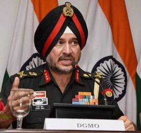 DGMO Ranbir Singh briefs media