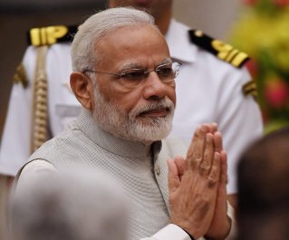 India Prime Minister Narendra Modi greet
