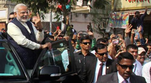 PM Modi casts his vote in Gujarat