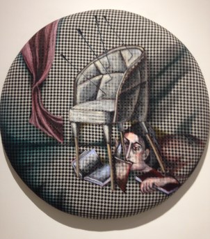 The Reader | Acrylic on shaped mattress | 48” Diam IMG_8673